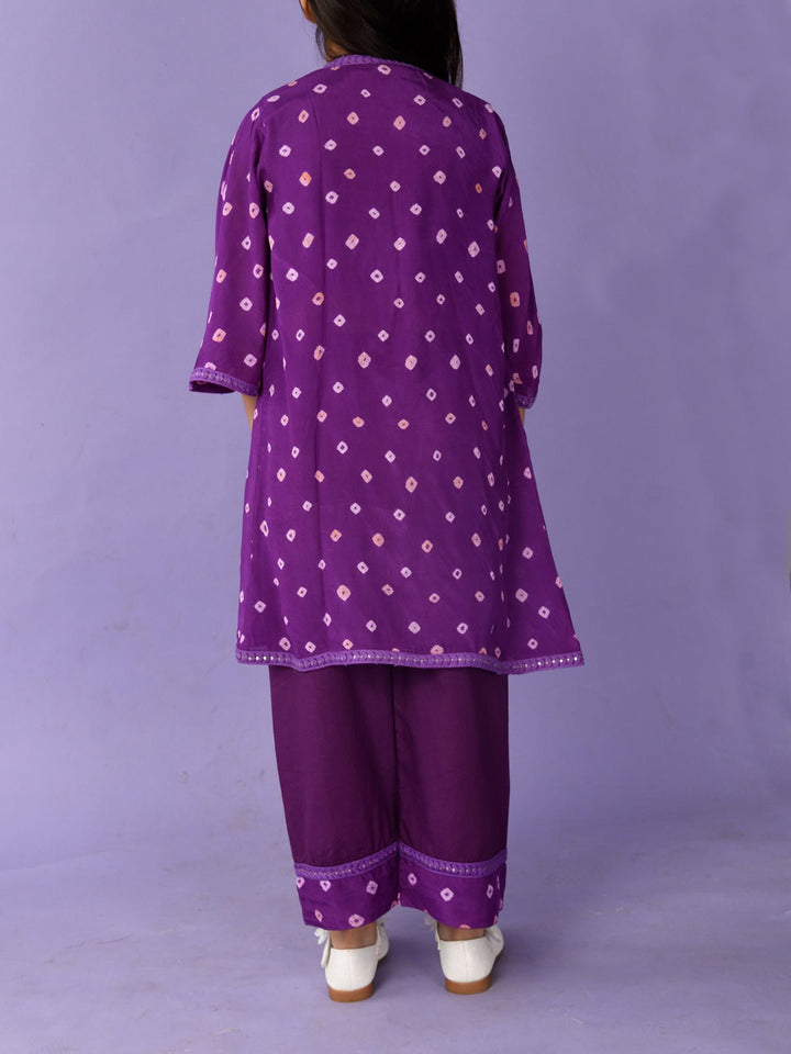 Suits & SetsBandhini Jacket Set PurpleKalp