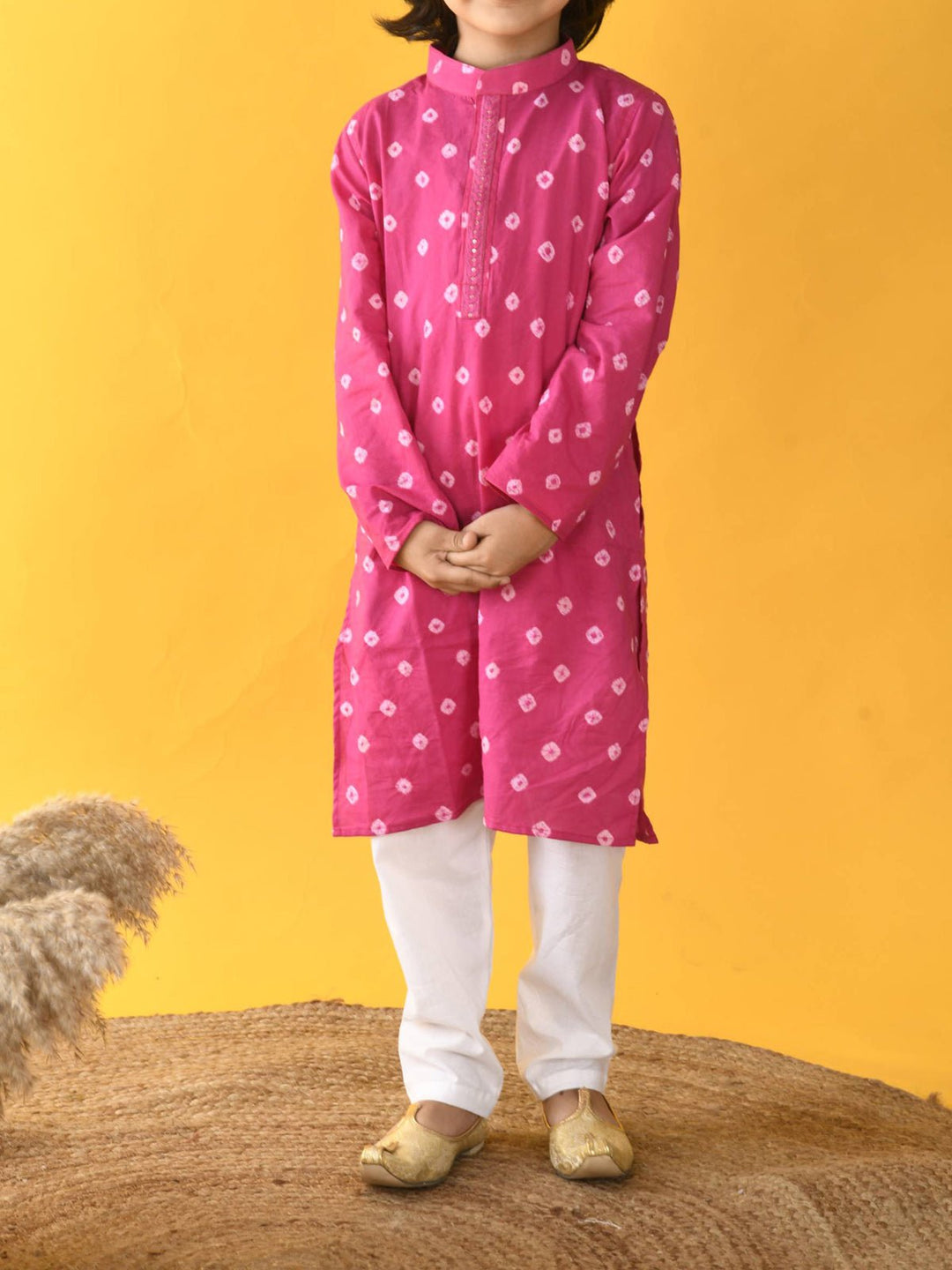 Suits & SetsBandhini Kurta Set PinkKalp