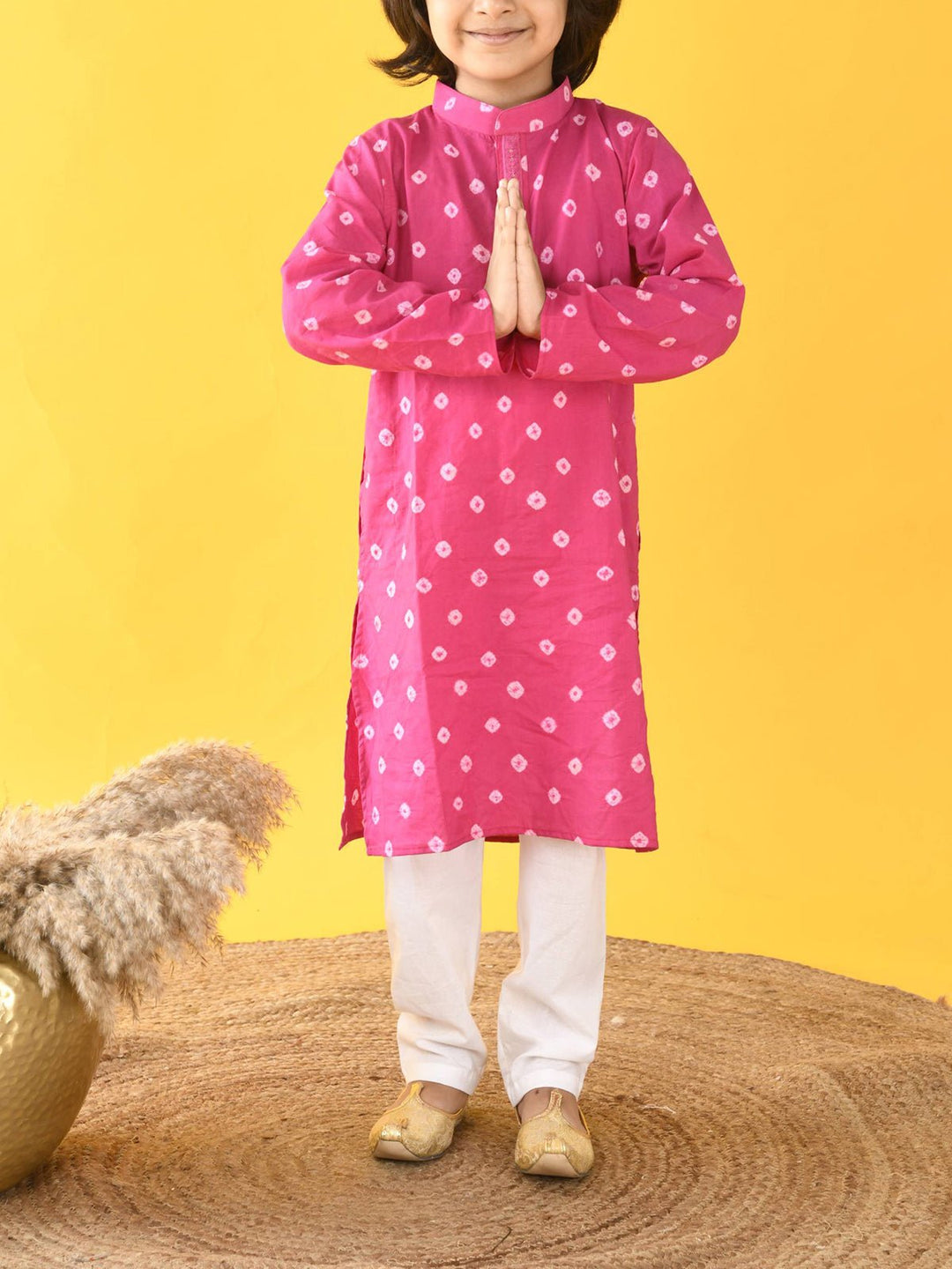 Suits & SetsBandhini Kurta Set PinkKalp