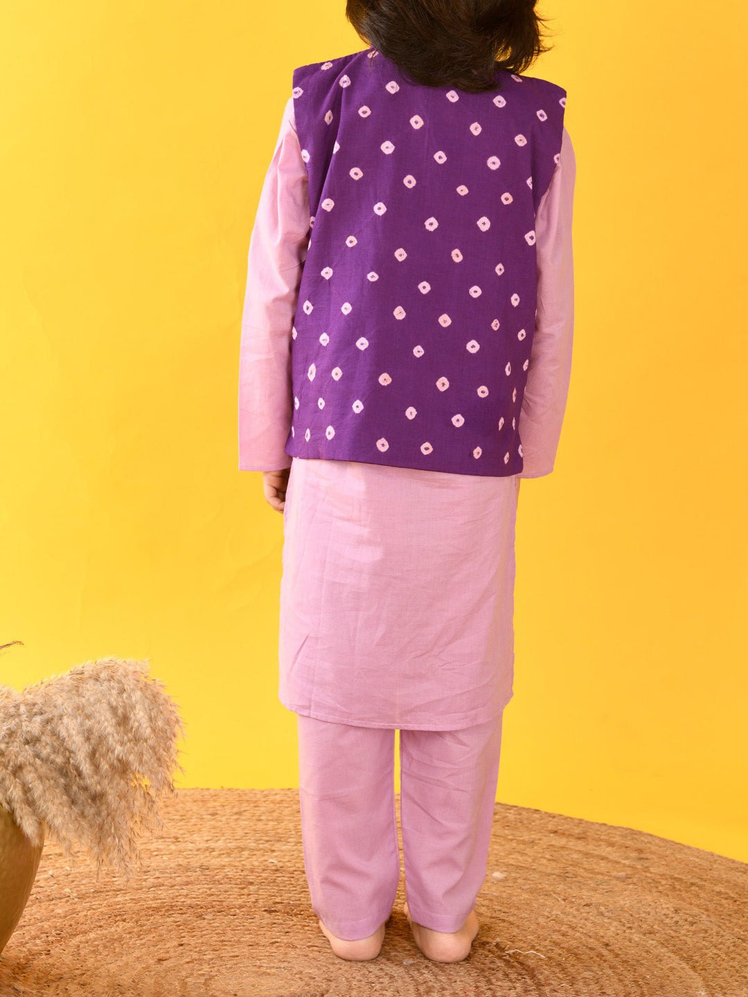 Suits & SetsBandhini Nehru Jacket Set LavenderKalp