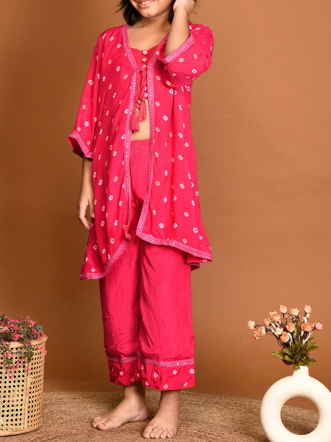 Suits & SetsBandhini Set Hot PinkKalp