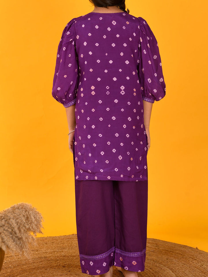 Suits & SetsBandhini Set PurpleKalp