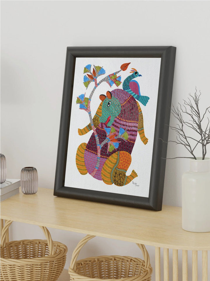 DecorBear Gond Art Painting - UnframedKailash Pradhan