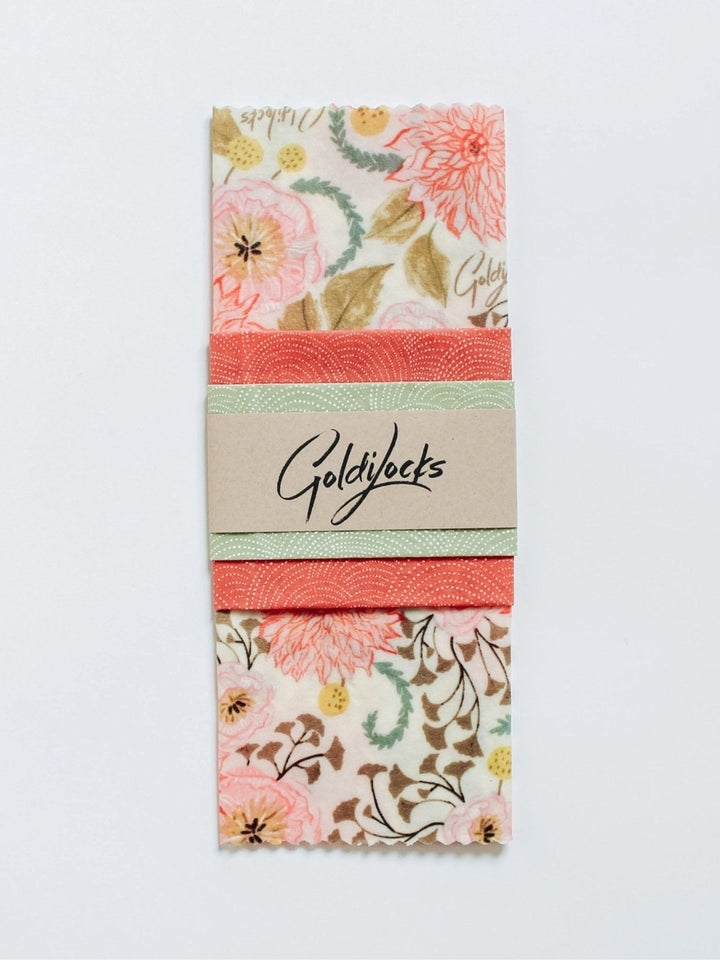 Table and DiningBeeswax Food Wraps: Pink Floral Set of 3Goldilocks Goods