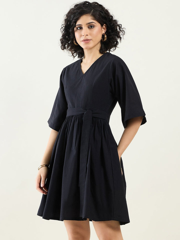 DressesBelted Dress with Wide SleevesArras