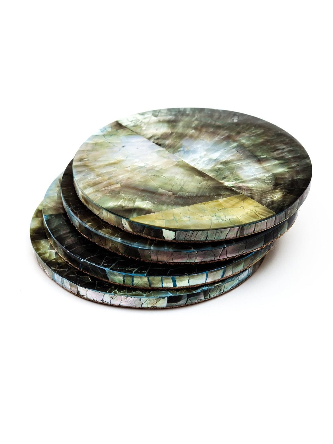 Table and DiningBlack Mother of Pearl Coasters | LIKHÂLIKHÂ