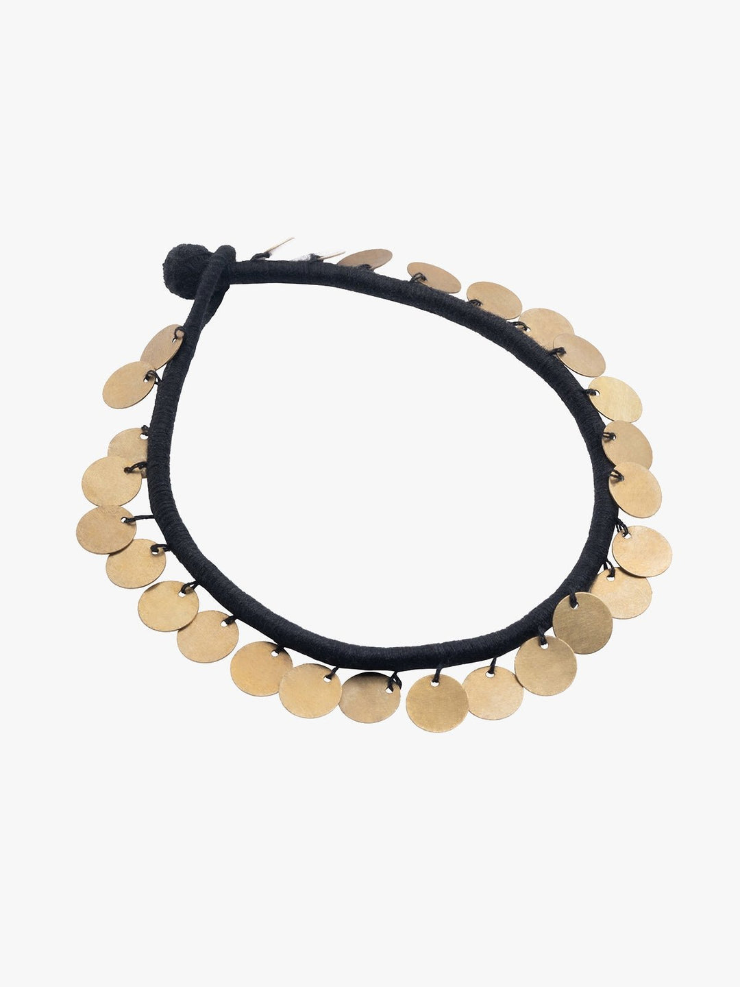 AnkletBlack Patwa Thread Anklet with Coin CharmsKaladoraFlourish Planet