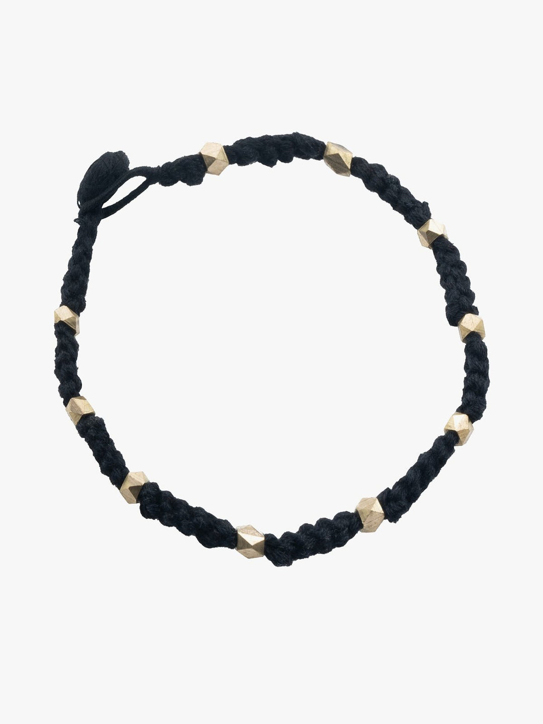 AnkletBlack Patwa Thread Anklet with Metallic BeadsKaladoraFlourish Planet