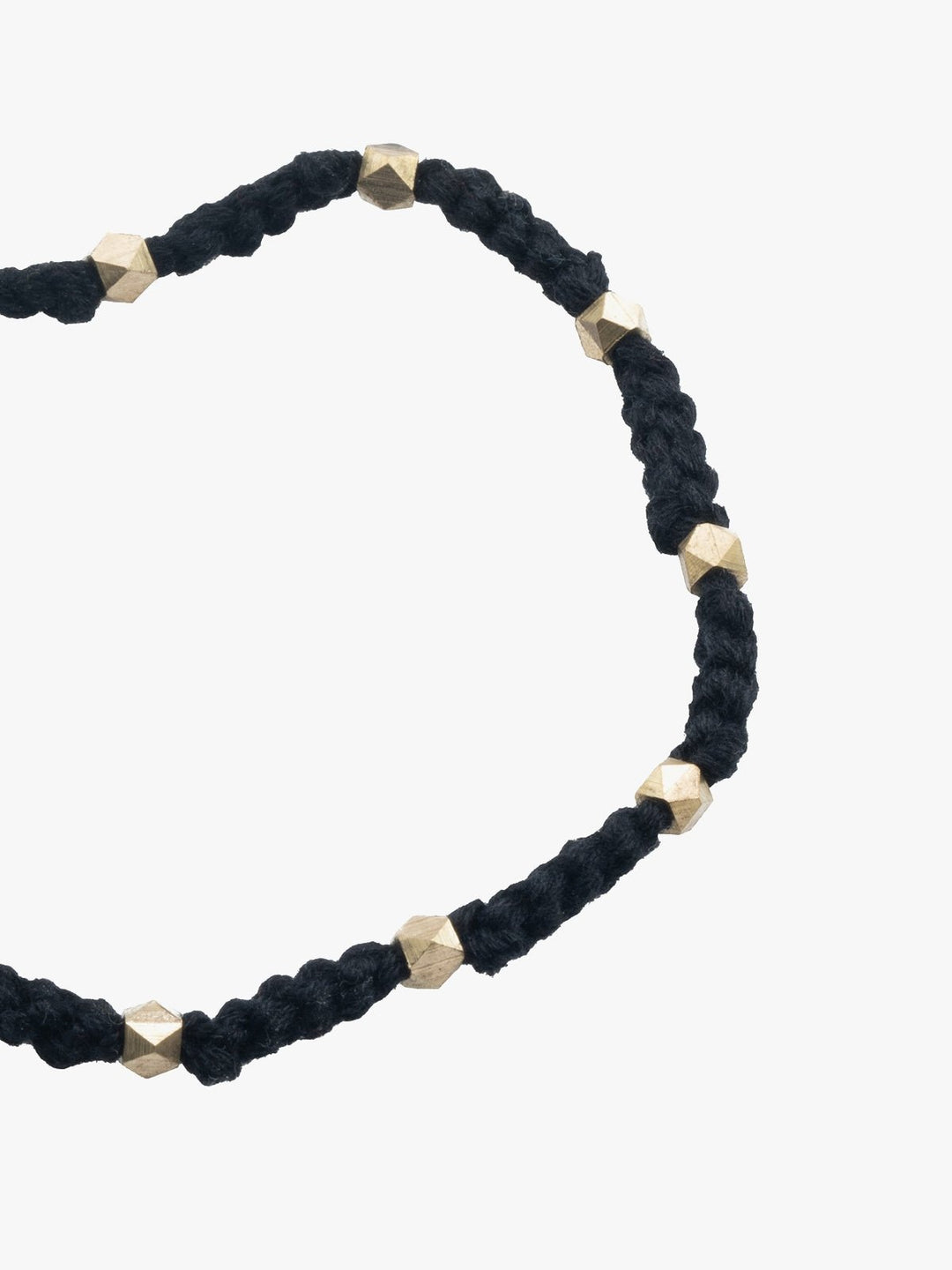 AnkletBlack Patwa Thread Anklet with Metallic BeadsKaladoraFlourish Planet