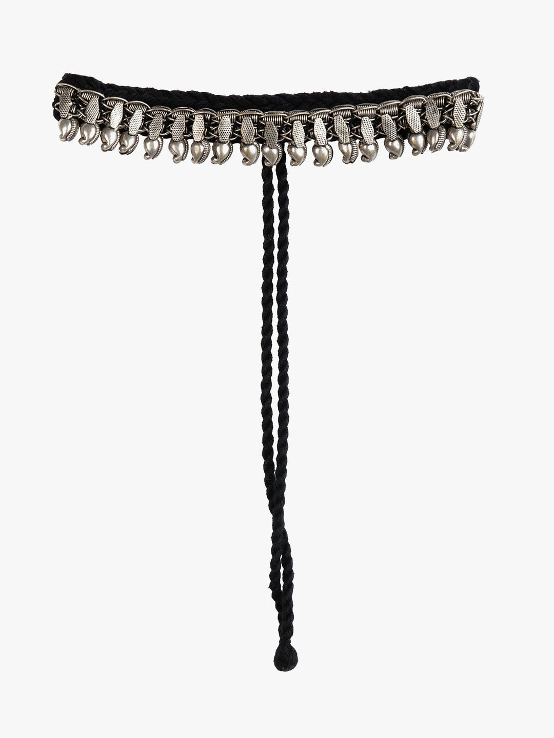 NecklaceBlack Patwa Thread Choker with Metallic DetailingKaladoraFlourish Planet