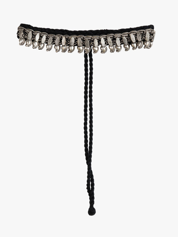 NecklaceBlack Patwa Thread Choker with Metallic DetailingKaladoraFlourish Planet
