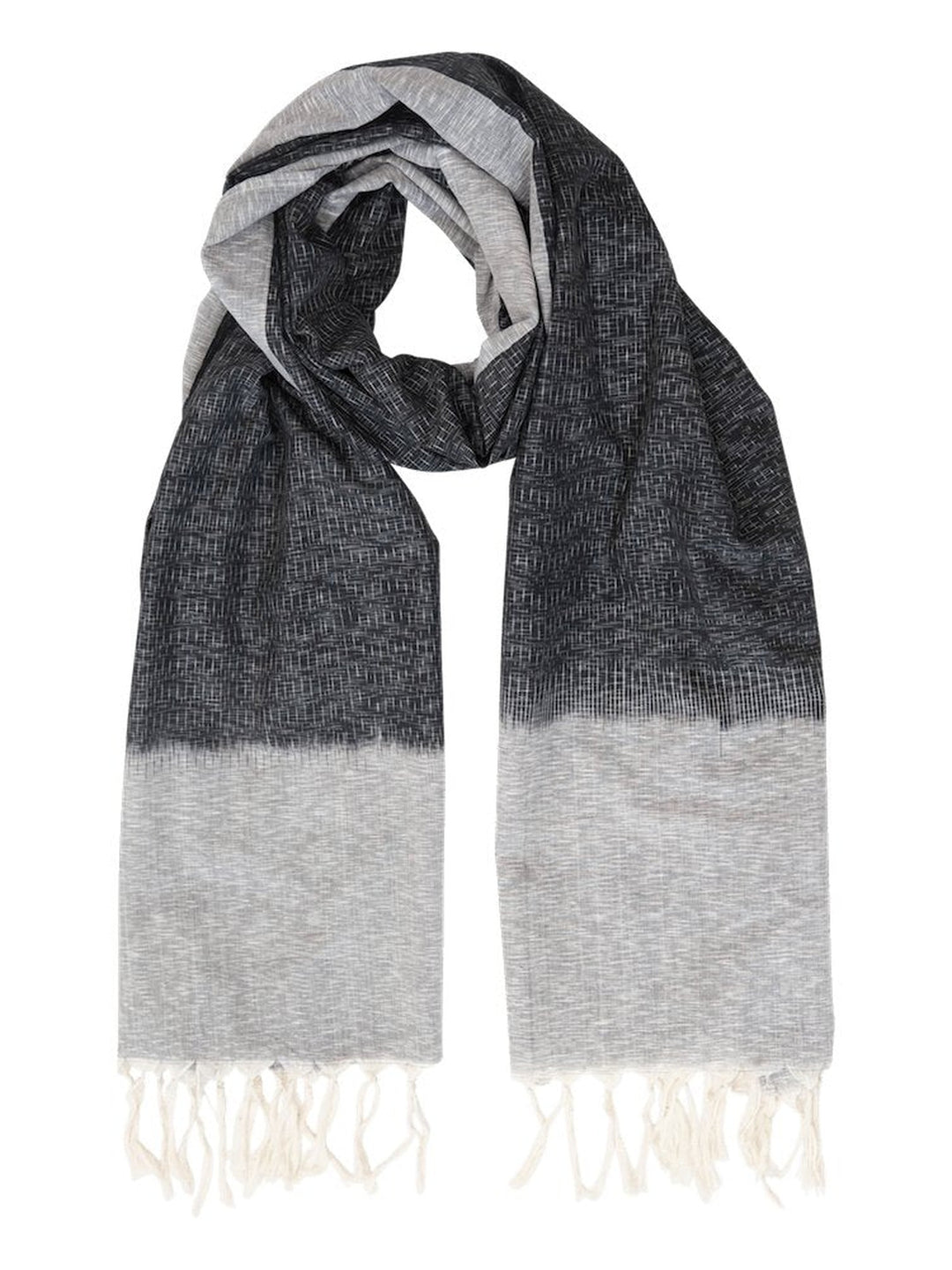 Black w/ Grey Timeless Scarf Passion Lilie