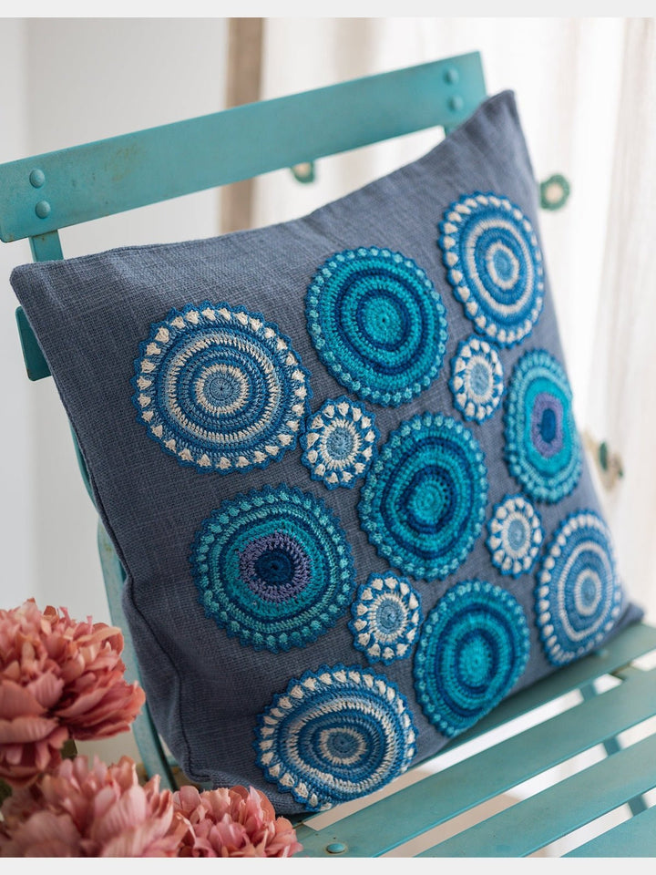 Bed and LivingBlue Mandalas Prakriti Cushion CoverSamoolam