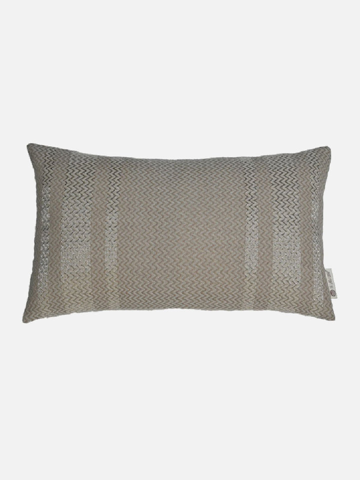 Bed and LivingBroken Rib Broken Chevron Lumbar Cushion Cover GreyThe Greige Warp