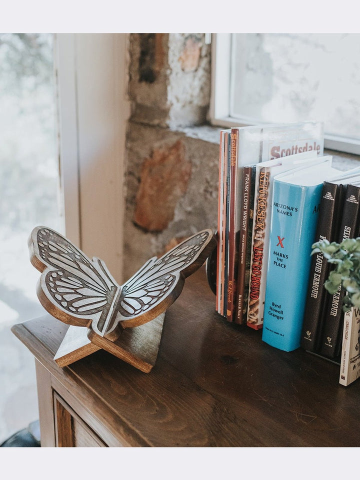 Stationery and OfficeButterfly Open Book Stand Holder - Handcrafted WoodMatr Boomie