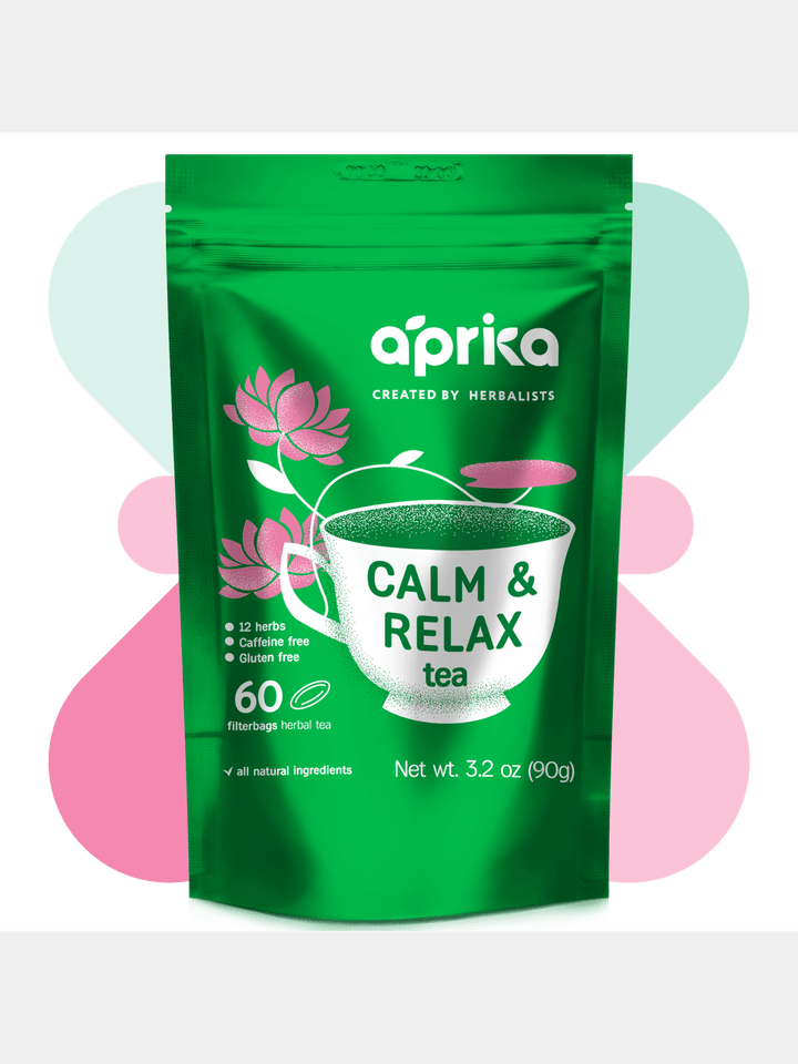 FoodCalm and Relax Herbal Tea, 60 bagsAprika Life