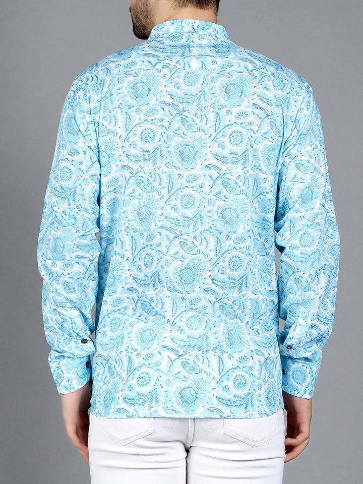 Shirts & T - shirtsCapella Block Printed Shirt BlueKalp