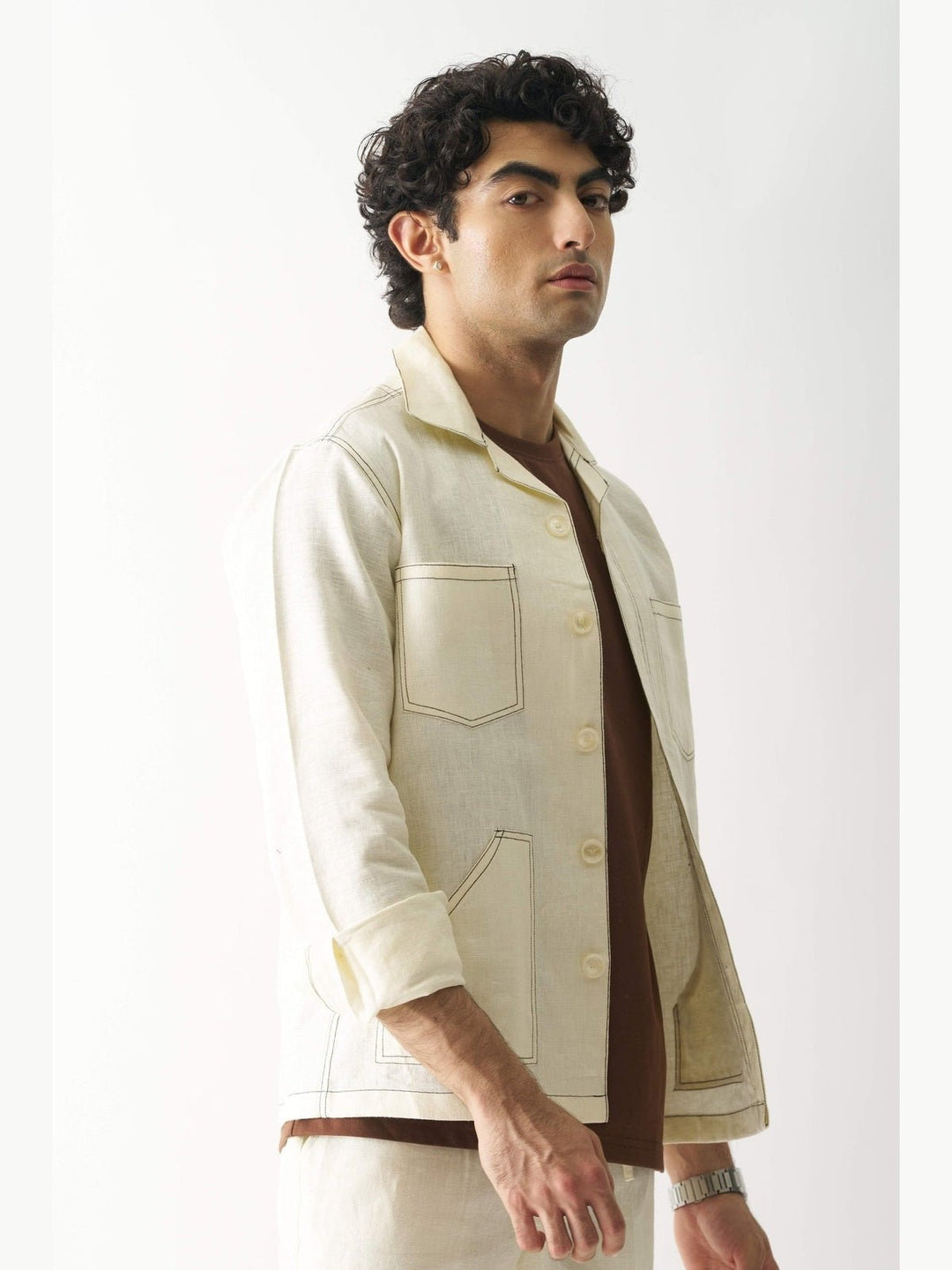 JacketsCaramel Cascade Linen JacketCultura StudioFlourish Planet