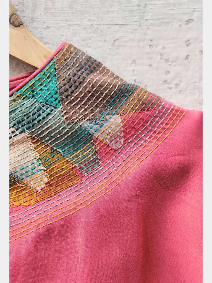 BlousesChanderi Baby Pink Crop TopBihartFlourish Planet