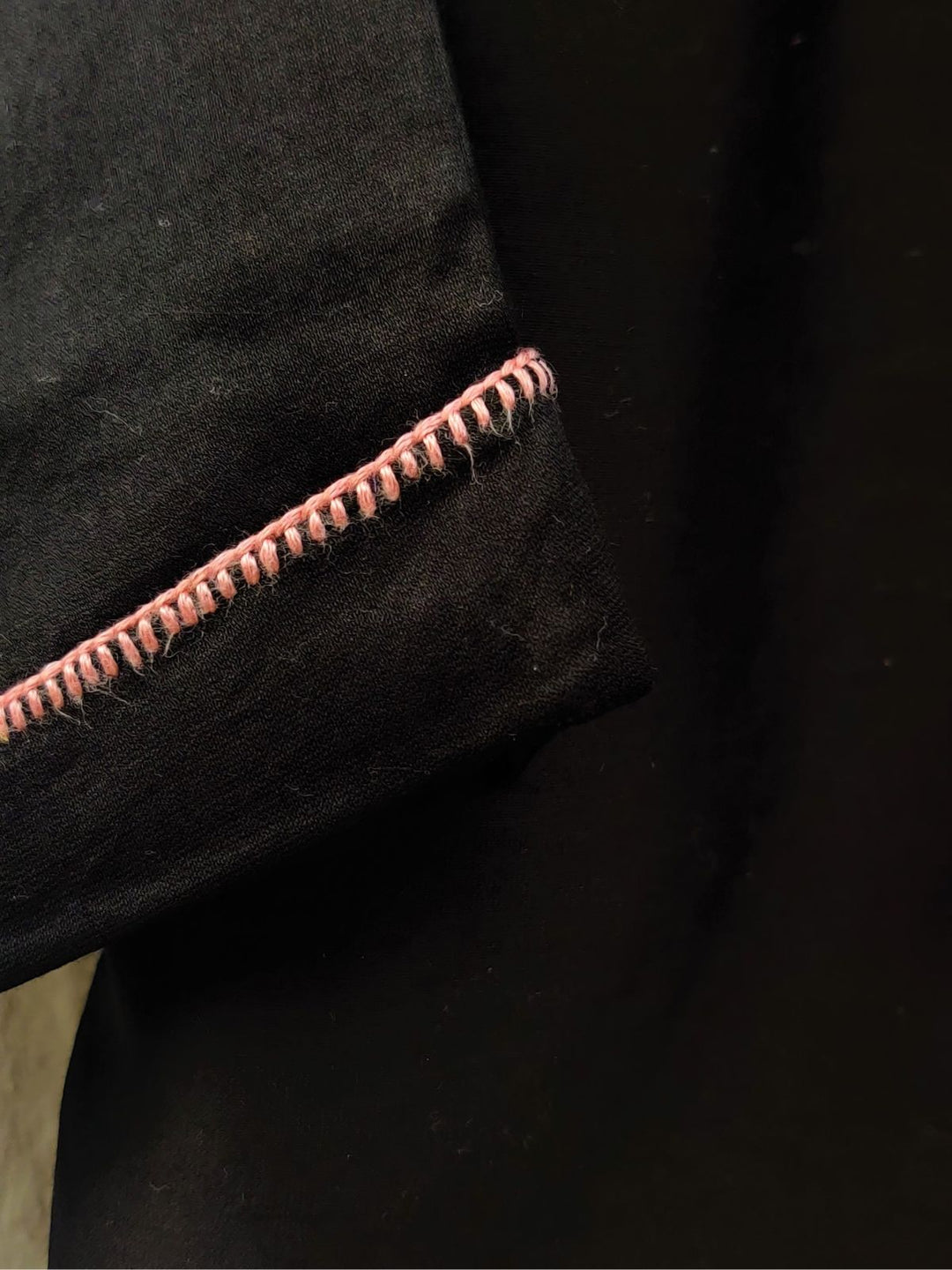 BlousesChanderi Black Crop Top With Sujani Work On Neck LineBihartFlourish Planet