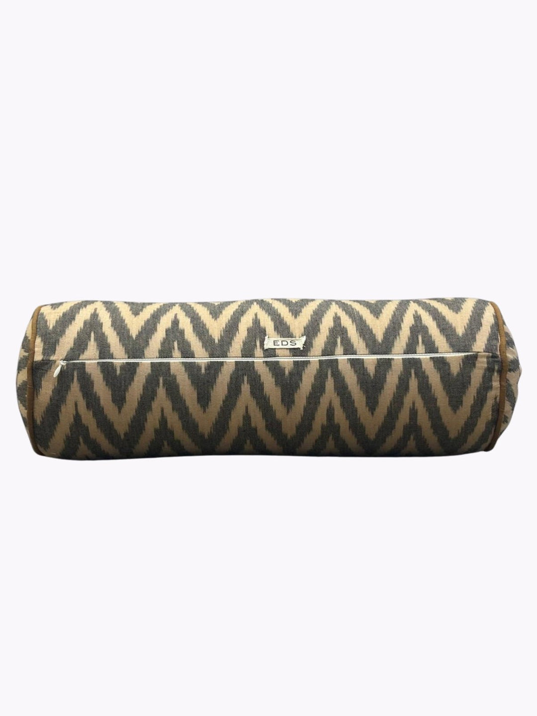 Bed and LivingChevron Black Brown Cotton Ikat Indoor Cushion/BolsterEDS