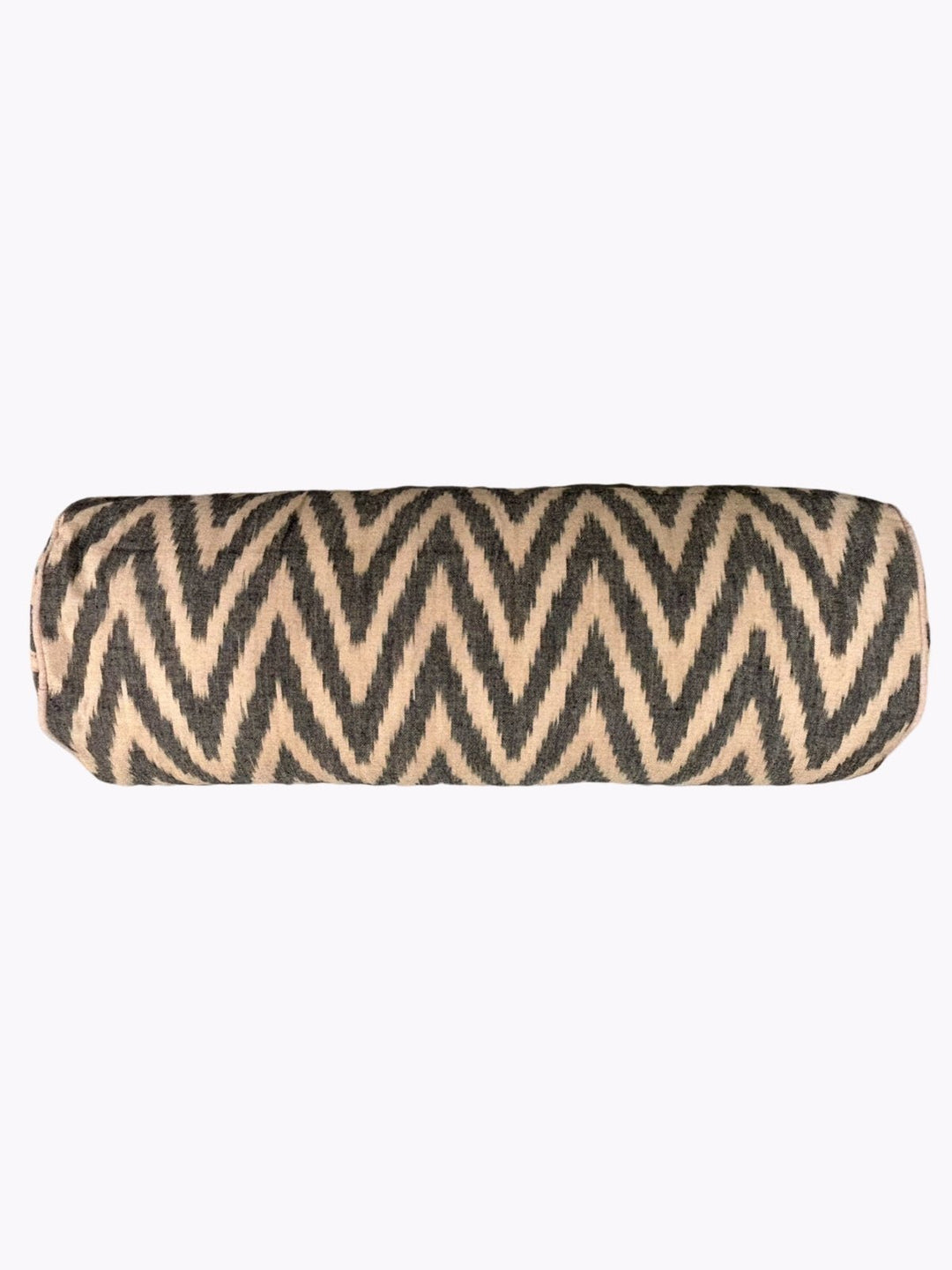 Bed and LivingChevron Black Brown Cotton Ikat Indoor Cushion/BolsterEDS