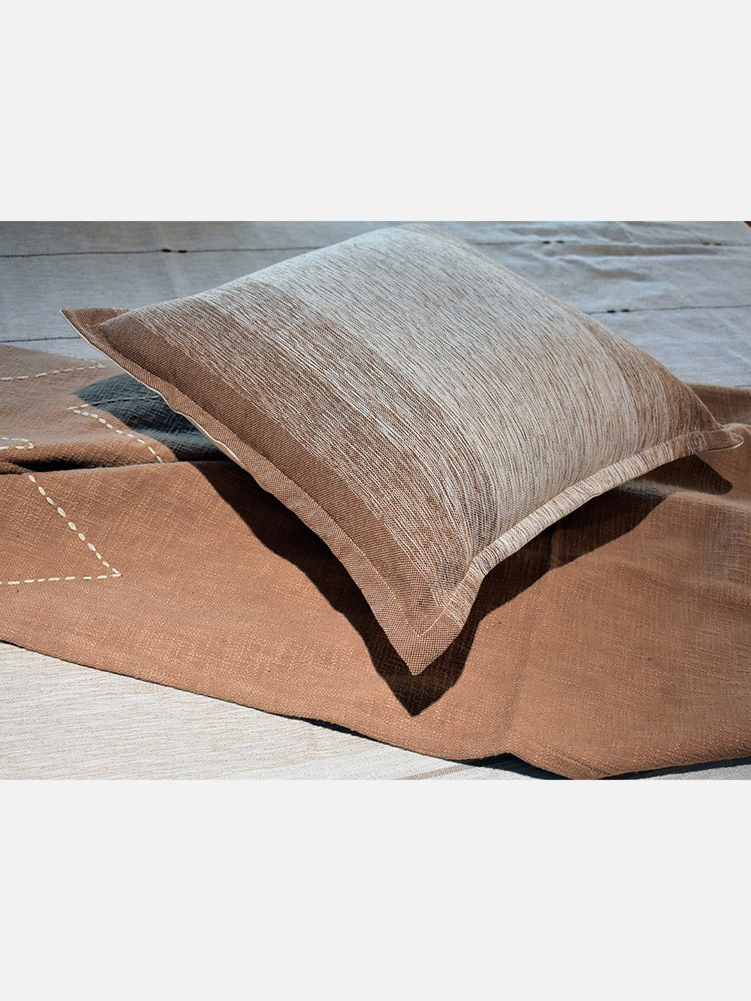 Bed and LivingClassic Ombre Cushion Beige Natural And BrownThe Greige Warp