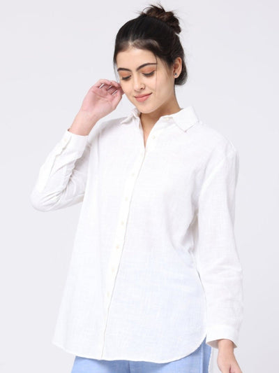 TopsClassic Organic Cotton Button-Down ShirtSaltpetre