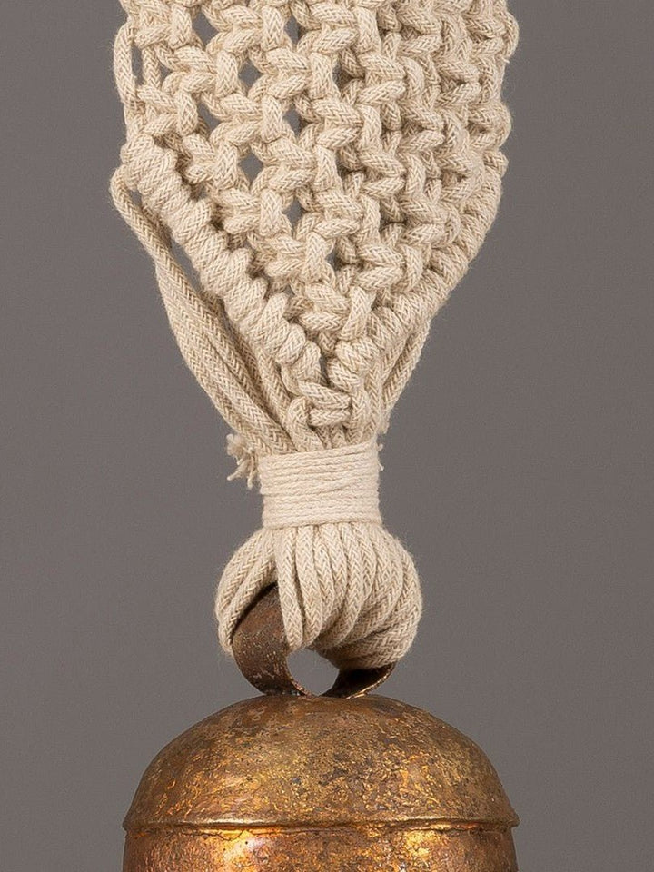 Home DecorClassic wide Hand - Knotted Wind Chime with Metal Bell (Single pc)One 'O' Eight KnotsFlourish Planet