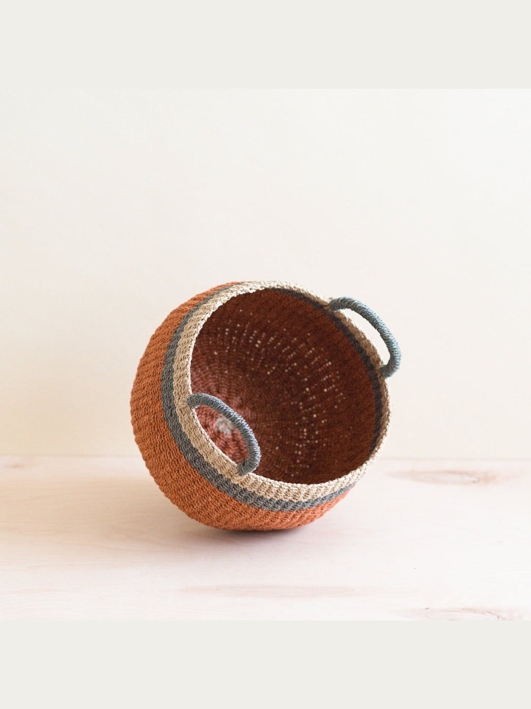 Home DecorCoral Tabletop Catch-All with Handle - Handcrafted Baskets | LIKHÂLIKHÂ