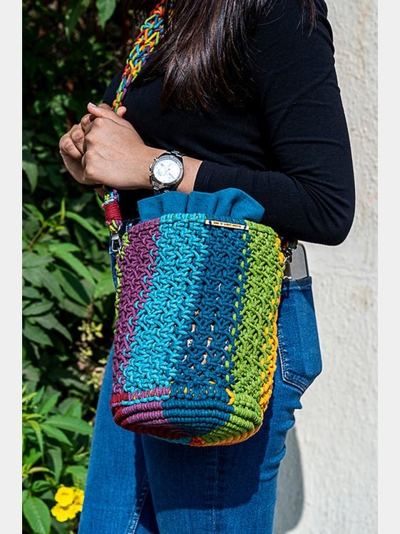 BagsCosmos Striped Hand - Knotted Bucket BagOne 'O' Eight KnotsFlourish Planet