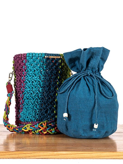 BagsCosmos Striped Hand - Knotted Bucket BagOne 'O' Eight KnotsFlourish Planet