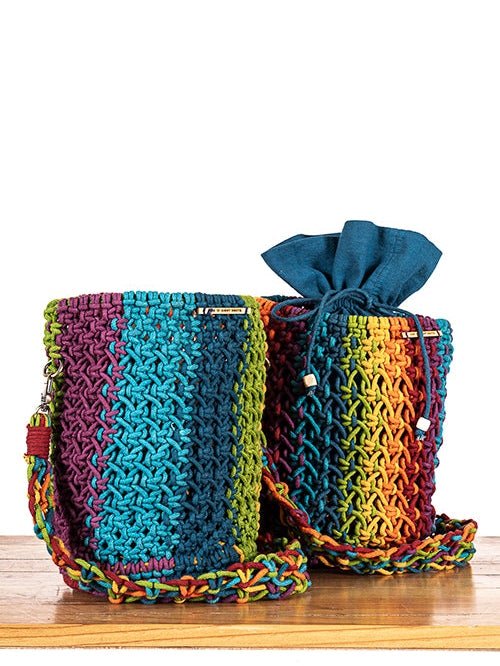 BagsCosmos Striped Hand - Knotted Bucket BagOne 'O' Eight KnotsFlourish Planet