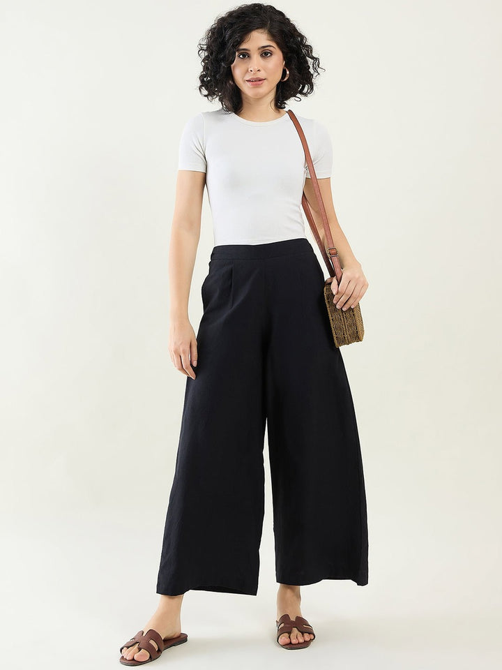 Pants & ShortsCotton Wide Leg PantsArras