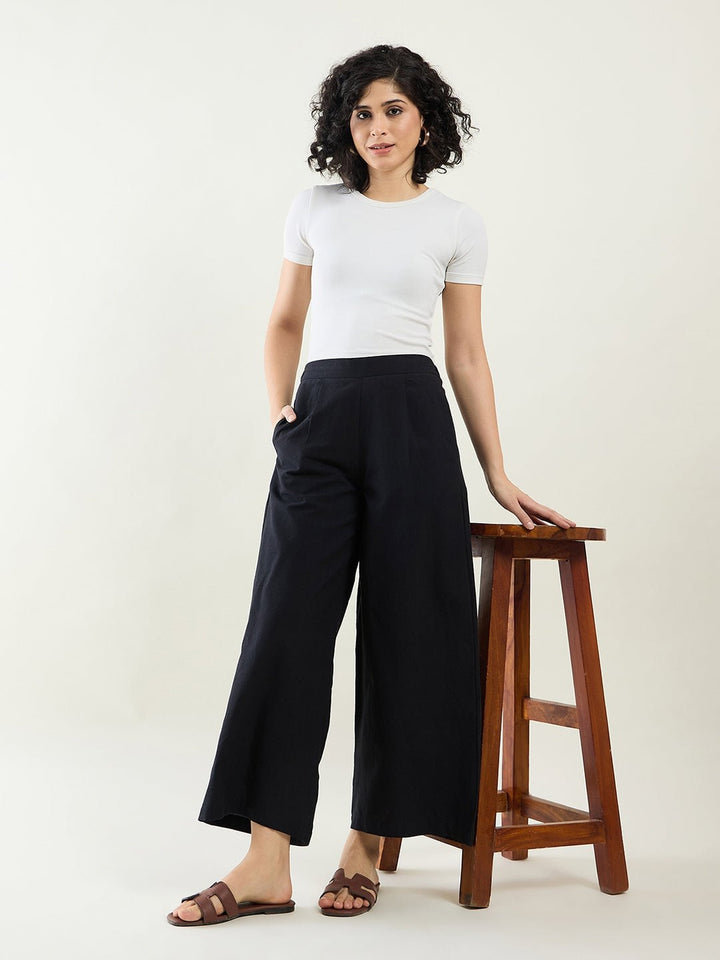 Pants & ShortsCotton Wide Leg PantsArras