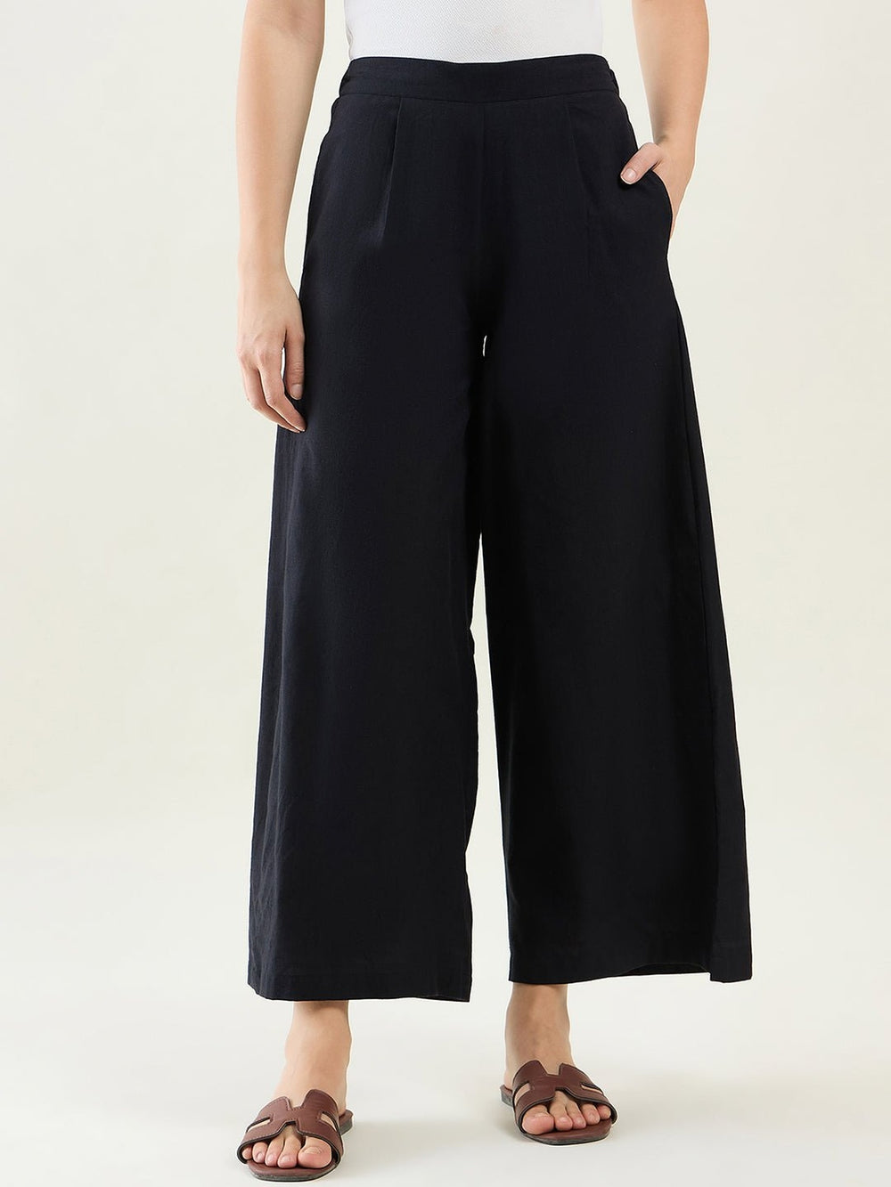 Pants & ShortsCotton Wide Leg PantsArras