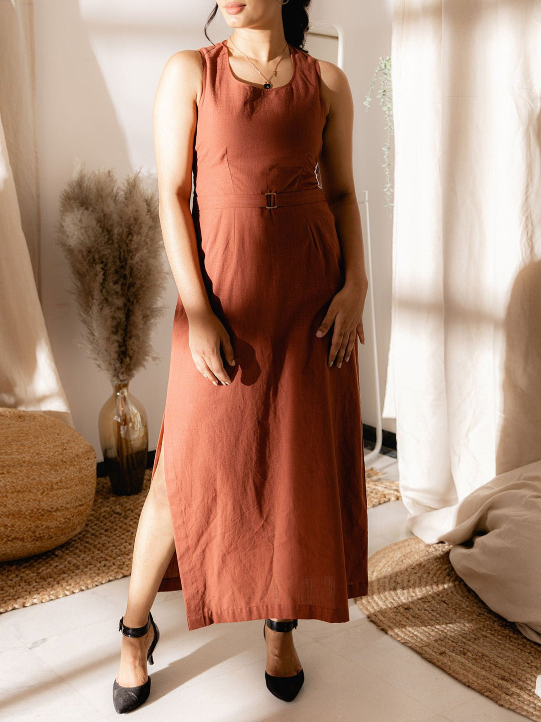 cinnamon brown dress Cecilia Dress Cinnamon | Size M