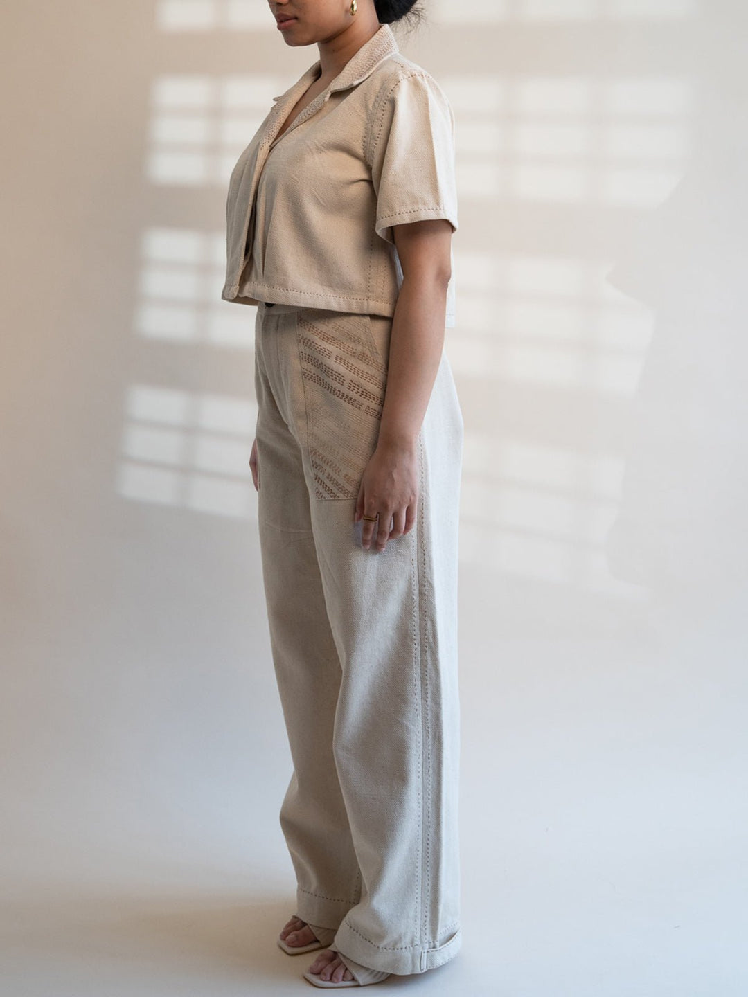 JacketsDawning Denim Cropped Jacket Off WhiteLafaaniFlourish Planet