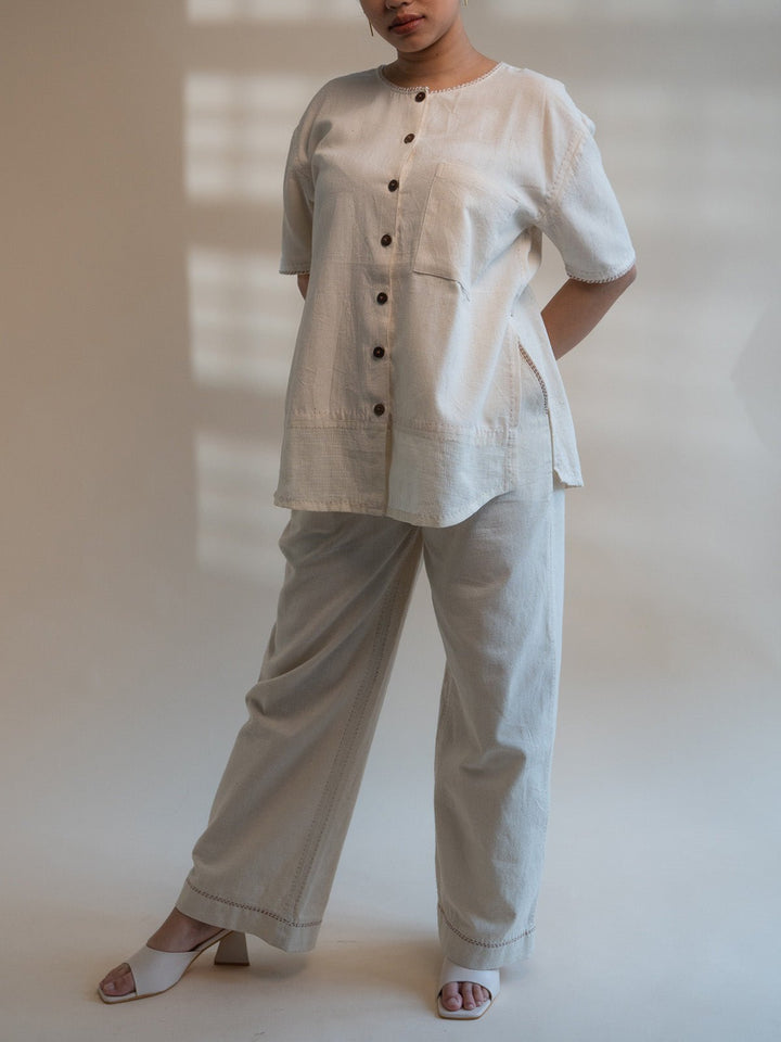 TopsDawning Layered Shirt Off WhiteLafaaniFlourish Planet