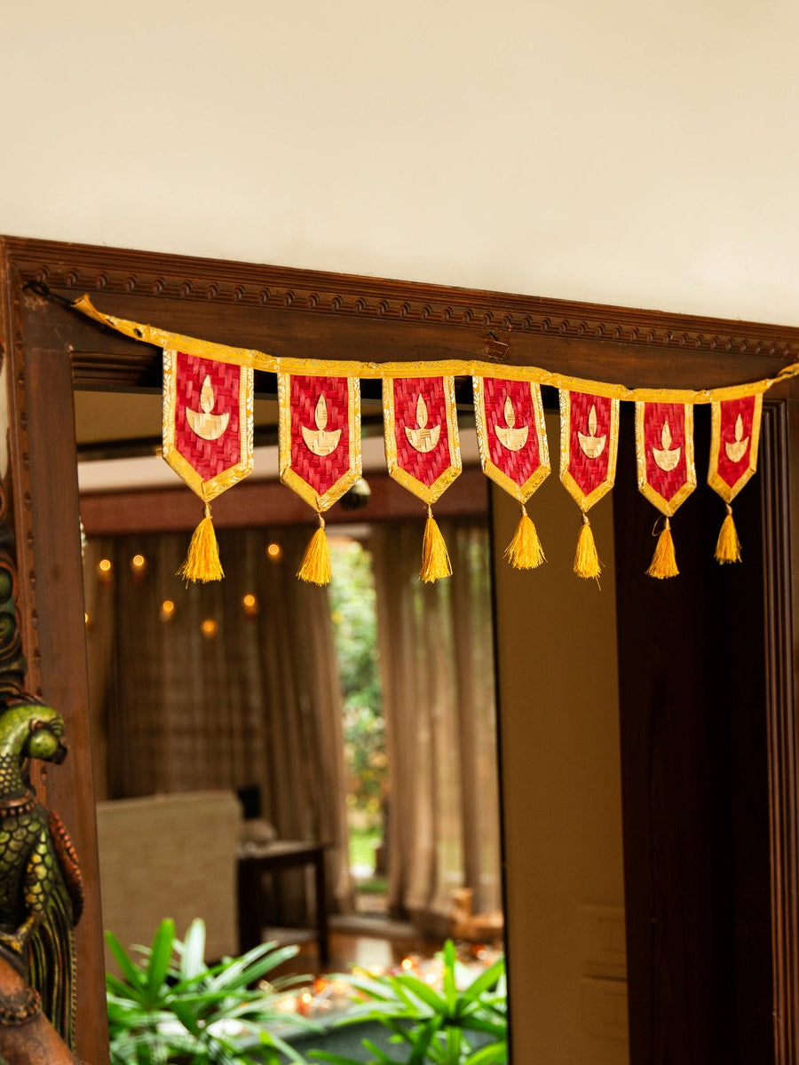 Home DecorDiya Handcrafted Bamboo ToranGreenkraftFlourish Planet