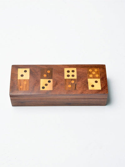 Domino Family Fun Wooden Game Set - Handmade
