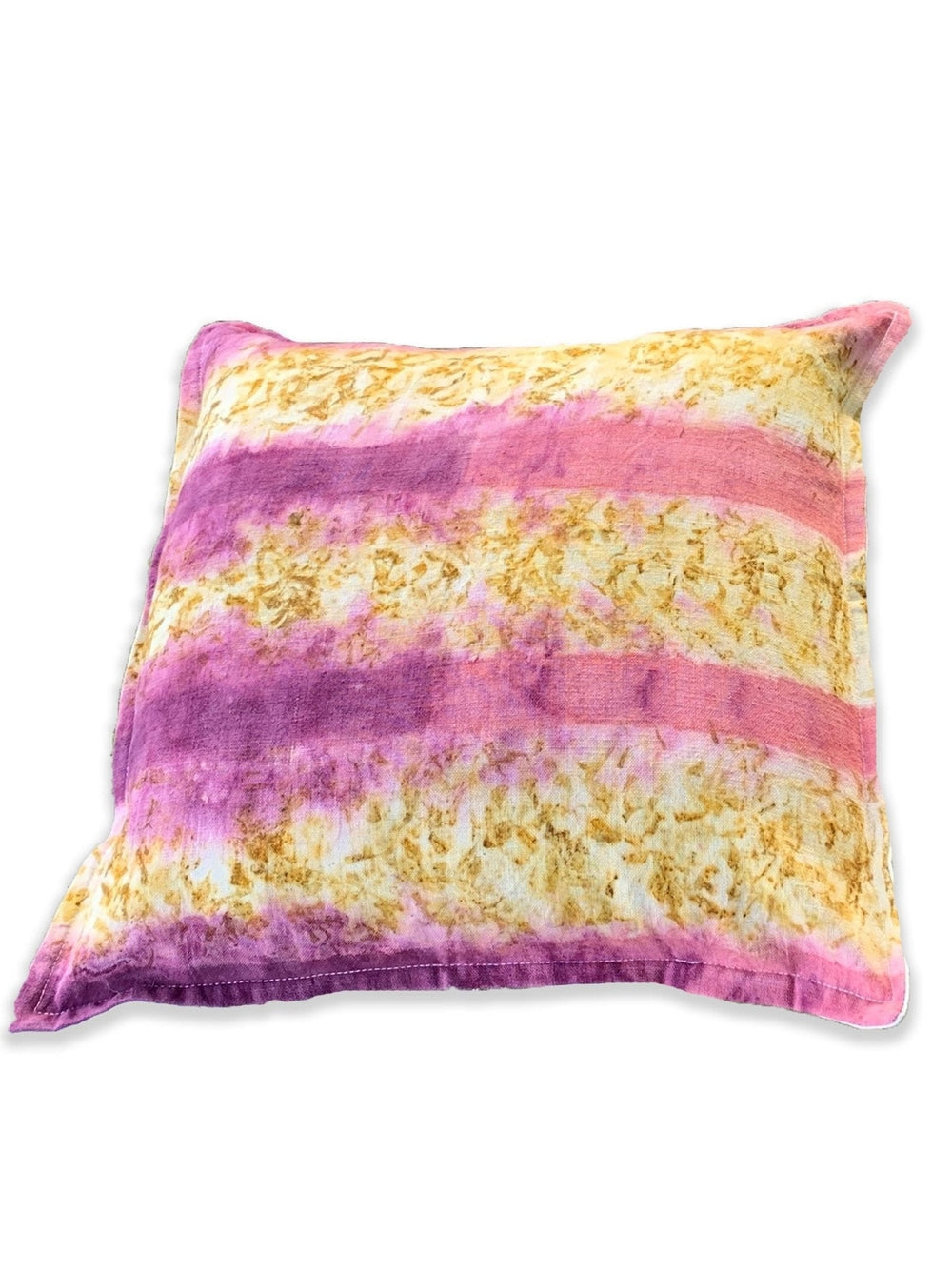 Bed and LivingEcoprinted Handwoven Cushion Cover WhiteBageeya