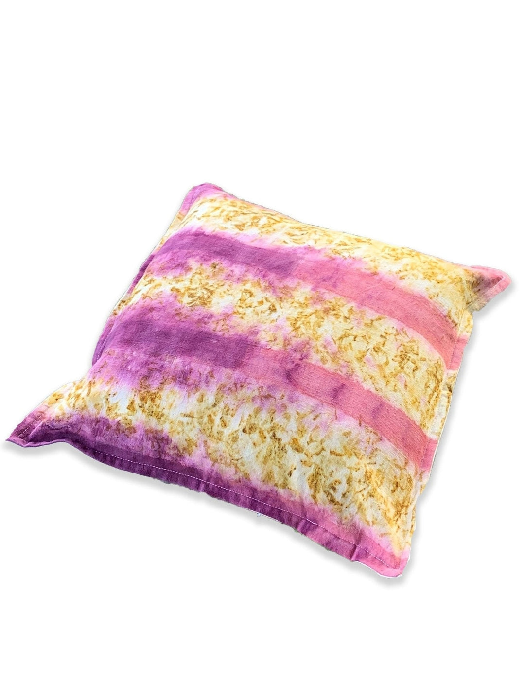 Bed and LivingEcoprinted Handwoven Cushion Cover WhiteBageeya