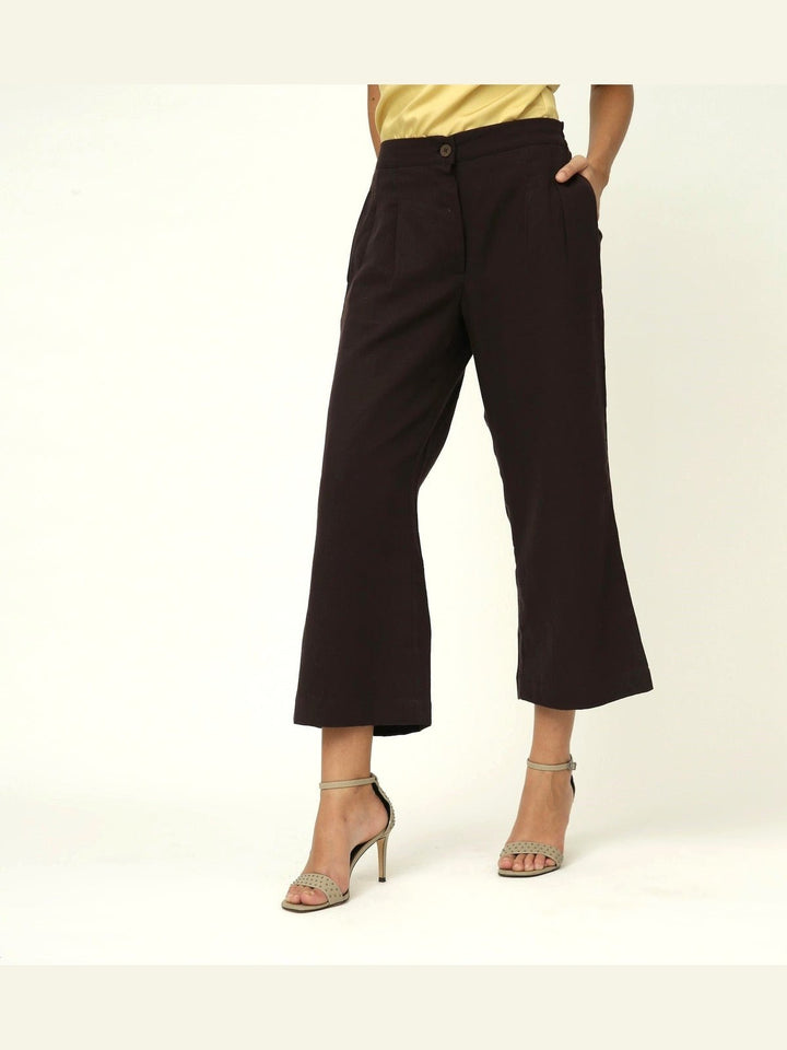 Co - ord SetElegant Half Placket Top with Wide Leg Pants Co - ord SetSaltpetre