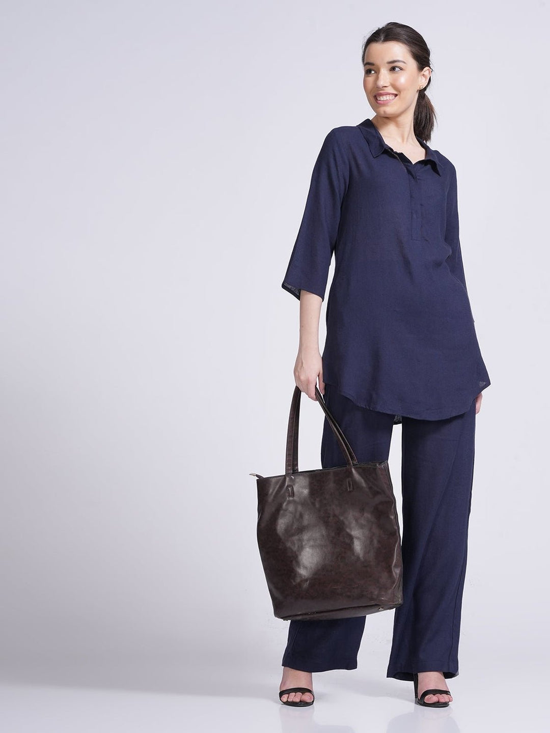 Co - ord SetElegant Linen Skipper Collar Tunics & Trouser Co - ord SetSaltpetre