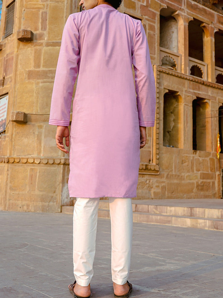 Shirts & T - shirtsEmbroidered Kurta LavenderKalp