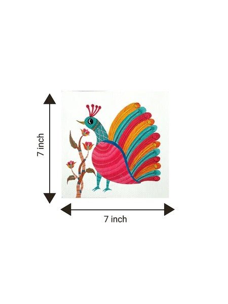 Home DecorFeathers of Delight - Gond PaintingKailash PradhanFlourish Planet