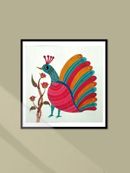 Home DecorFeathers of Delight - Gond PaintingKailash PradhanFlourish Planet