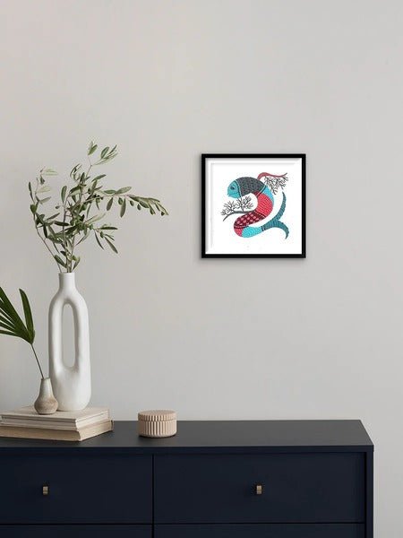 Home DecorFins of Marine World - Gond PaintingKailash PradhanFlourish Planet