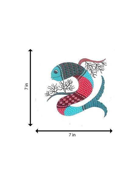 Home DecorFins of Marine World - Gond PaintingKailash PradhanFlourish Planet